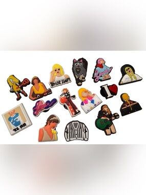 Taylor Swift Croc Jibbitz Charm Bundle Eras Tour Inspired Shoe Charms Set